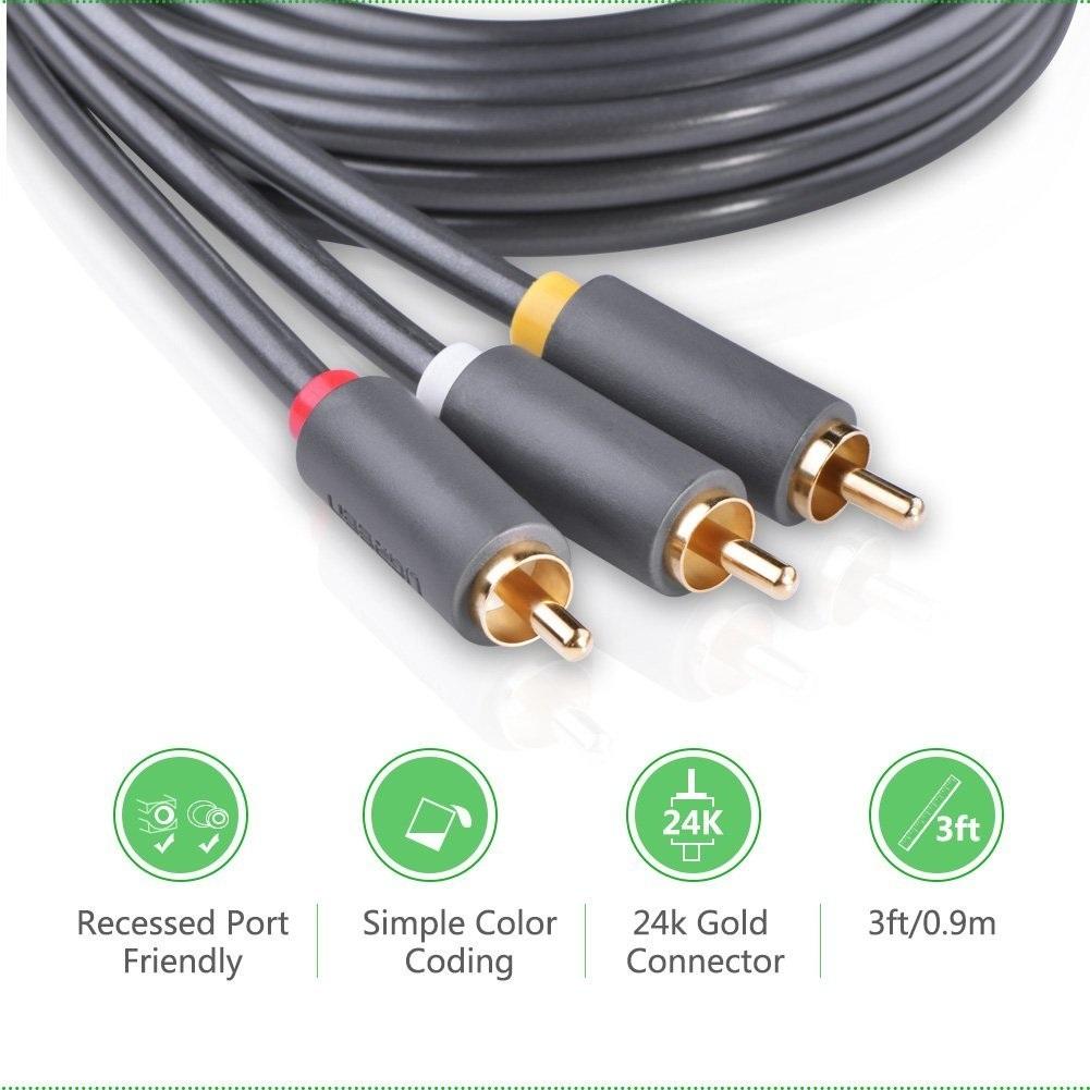 UGREEN 3RCA male to 3RCA male cable 1.5M | Laptops | Computers ...