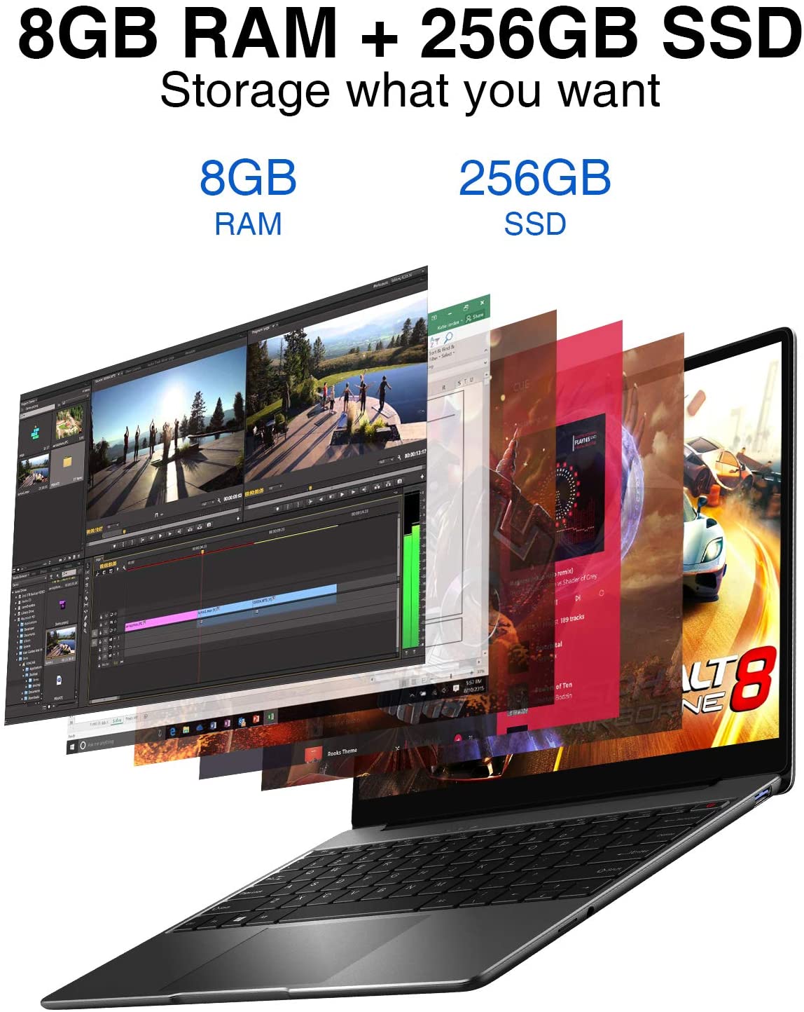 CHUWI CoreBook Pro 13”IPS Intel Core i3, 8GB RAM+256GB SSD | Laptops ...