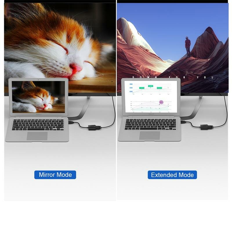 QGEEM QGHD07 HDMI to VGA Adapter (1.8m) Laptops Computers