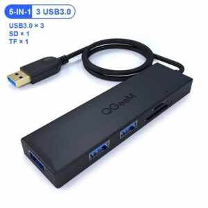 QGeeM QG-UH05-1A 5-in-1 USB HUB Docking Station - Image 1